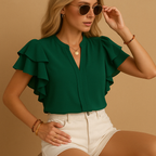 Sleeveless elegant blouse for women with tailored fit and lightweight fabric, perfect for work, evenings out, or everyday elegance.